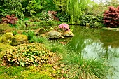 Japanese garden at the Parc Floral de Haute Bretagne, France