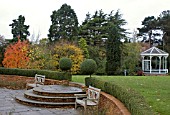 VIEW OF STEPS AND BANDSTAND AT BIRMINGHAM BOTANICAL GARDENS AND GLASSHOUSES, NOVEMBER