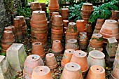 STACKED TERRACOTTA POTS