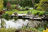 Pond with decking