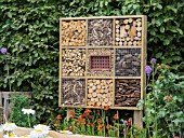 INSECT HOTEL ON THE VISIBLE GARDEN DESIGNED BY STEPHEN HALL DESIGNS LTD