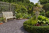 GARDEN VIEW, WHITE GARDEN, NGS OPEN DAY, HATCH ROAD, BRENTWOOD, ESSEX