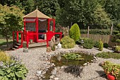 GARDEN VIEW, ORIENTAL GARDEN, NGS OPEN DAY, HATCH ROAD, BRENTWOOD, ESSEX