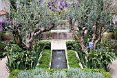 FOUNTAINS & RILL,  HEWITT LANDSCAPES   DIAS VAGOS (LAZY DAYS),  DES. JEFFERY HEWITT. INC.