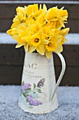 DAFFODILS IN VINTAGE JUG