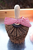 POT BRUSH WITH RIBBON