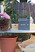 SEED BOXES AND POTTING BENCH