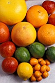 CITRUS FRUIT MIXED ON TABLE