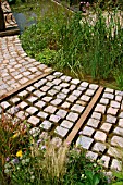 POOL,  WATER FLOWING BETWEEN COBBLES