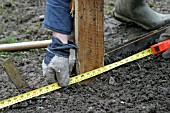 RAISED BEDS,  MEASURE THE PATH WIDTH