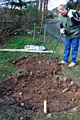 BUILDING POOL,  LEVEL EARTH SPOIL