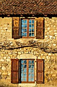 Wisteria twisted on old house - Isle-Cremieu France