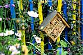 Shelter for insects in Big Hotel in the priory garden - France