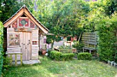 Shed in an urban garden