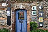 Entrance to medieval garden , Saint-Valery-sur-Somme , Picardy, France