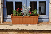 Preparation and planting of a window flower box