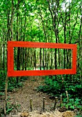 Art installation in a forest