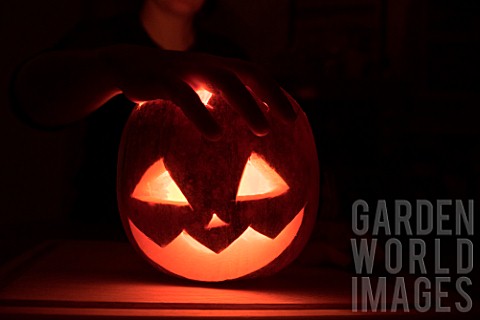 Making_of_an_Halloween_pumpkin_decoration