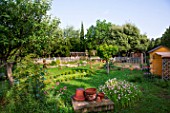 Vegetable garden in spring, Provence, France