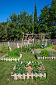 Bartholomew Square foot vegetable garden, Provence, France