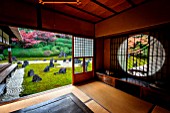 Japanese rock garden in Komyoin temple, Kyoto, Japan