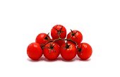 Ripe red tomatoes on a light background. Natural product.