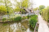 Le Gué mill on the river Veules, Veules-les-Roses, Seine Maritime, Haute Normandie, France