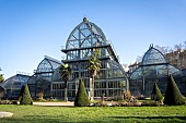 Great Greenhouses of the Botanical Garden of Lyon in the Parc de la Tête dOr. , Lyon, France