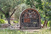 Insect hotel, Jardin botanique de Marseille, Bouches-du-Rhone, France