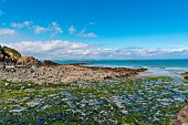 Jospinet gravels (strand), rocks and sand, Lamballe-Armor, Côtes-dArmor, Brittany, France