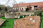 Winter vegetable garden, Arche de la nature, Le Mans Métropole, Sarthe, France