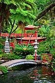 The japanese pavilion of the Monte Palace tropical garden. Funchal. Madeira island. Portugal.