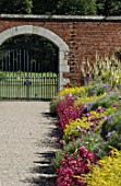 Perennial border at Floor Castle in Scotland
