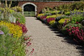 Perennial border at Floor Castle in Scotland