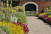 Perennial border at Floor Castle in Scotland