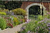 Perennial border at Floor Castle in Scotland