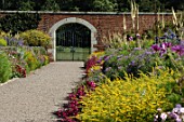 Perennial border at Floor Castle in Scotland