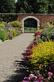 Perennial border at Floor Castle in Scotland