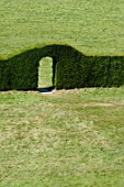 Hedge with doorway at Abbotsford in Scotland