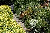 Borders at Mertoun garden in Scotland