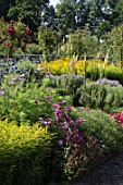 Perennial border at Floor Castle Scotland