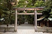 Temple Entrance, Meiji Jingu Park of Harajuku, Japan