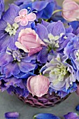 BOUQUET DELPHINIUM & ANEMONE