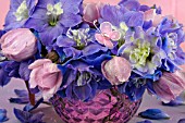 BOUQUET DELPHINIUM & ANEMONE