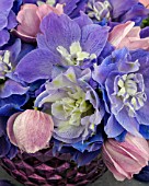 BOUQUET DELPHINIUM & ANEMONE