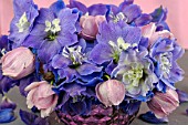 BOUQUET DELPHINIUM & ANEMONE