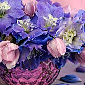 BOUQUET DELPHINIUM & ANEMONE