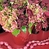 BOUQUET ROSA & HYDRANGEA MACROPHYLLA