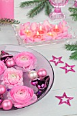 PINK CHRISTMAS ARRANGEMENT