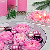 PINK CHRISTMAS ARRANGEMENT